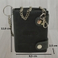 Preview: Leder Portemonnaie mit Kette Glattleder Design Roberto mit RFID Schutz